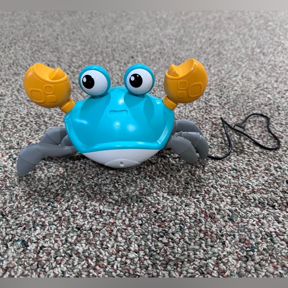 Interactive Blue Crab Toy for Baby/Toddler
